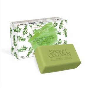 MSRP $99 SECRET COLLAGEN Rosemary Mint with Retinol and Collagen Soap